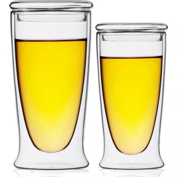 Taza de Té de Cristal Doble Capa