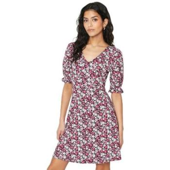 Short Sleeve Pink Ditsy Mini Dress (Size 18) – Dorothy Perkins Women’s Line