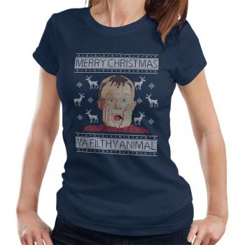 Holiday Solo Animal Pattern Women’s Knit Shirt