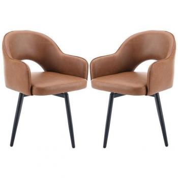 Wahson Esszimmerstühle, 2er Set, modernes Design, drehbar