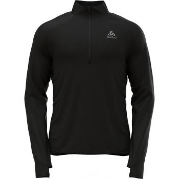 Odlo ZEROWEIGHT Herren Fleece Midlayer mit 1/2 Zip (schwarz)
