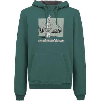 Felpa con Cappuccio E9 Uomo Verde Moka