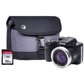 KODAK AZ422-BK Digital Camera Kit with 32GB SDHC Card and Carrying Case