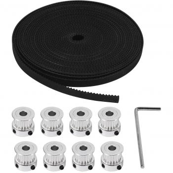 Poleas de Distribución de Aluminio 5mm 20 Dientes + Correa 5m