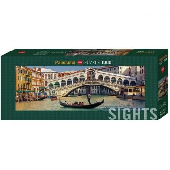 Puzzle Heye 29736 Pont du Rialto – 1000 pièces, Couleurs vives