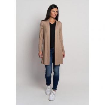 Seidel Moden Cardigan „Walnuss‑Sand“ – Obermaterial 95% Viskose, 5% Elasthan – Made in Germany