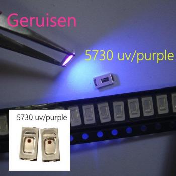 Chip de luz LED SMT 5630/5730 UV/púrpura 50 Uds