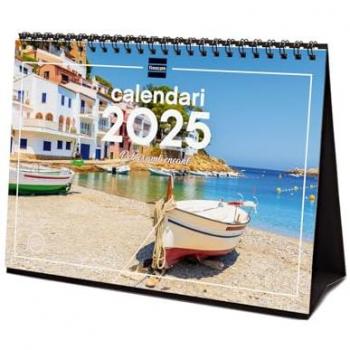 Calendario de Sobremesa 2025 con Imágenes de Pueblos con Encanto en Catalán