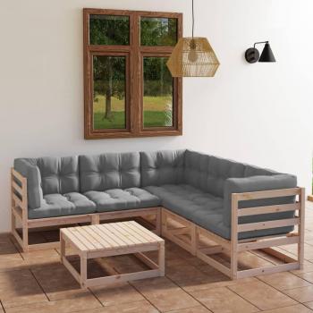 Muebles Exterior VidaXL Pino 6 Piezas