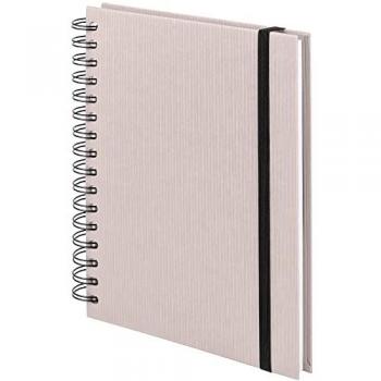 Wire-O Notizbuch DIN A5 80 Blatt blanko mit Gummizug S.O.H.O