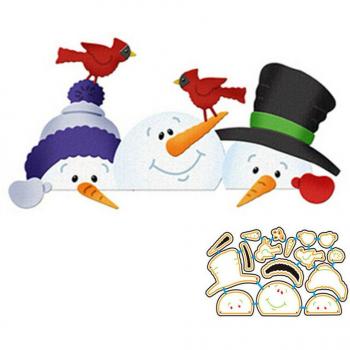 Snowman and Bird Embossing Dies for Card Making