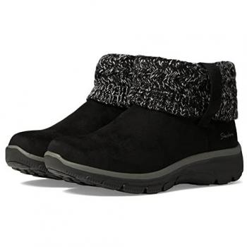 Skechers Damen Schlupfboots Easy Going Cozy Weather, schwarz, Größe 37