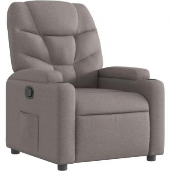 Tapis de Repos Décoshop 26 – Fauteuil Relax – Tissu Taupe – Fonction Inclinaison