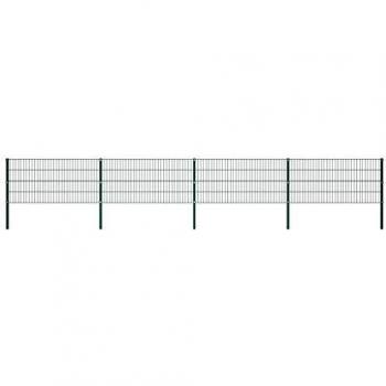 Iron Barrier Panel Kit – Moss Green, 694.5x80 cm with Posts