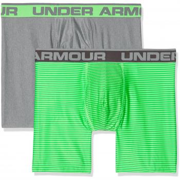 Under Armour Männer Original 6in Duo-Pack Novlty, Arena Grün/Steel Light Heather, S