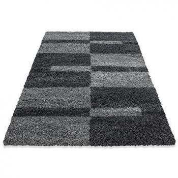 Designer Teppich Hochflor Karo