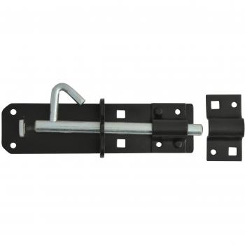Brenton Black Padlock Bolt – 150mm, Heavy Duty