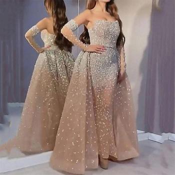 Vestido Vaina de Lentejuelas Chic