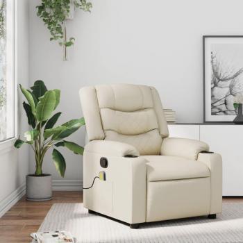 Chaise de Massages Similicuir – Version Crème