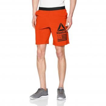 Reebok Speed, Pantaloni Corti Uomo, Arancione (Carote), L