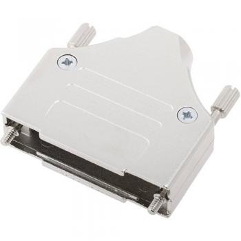 Encitech Capot SUB-D 25 pôles MHDM25-K 6560-0136-03 Tout en métal 180 ° Argent 1 pièce