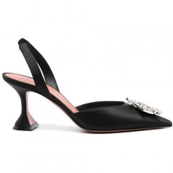 Amina Muaddi Women's Black Elegant Pumps Size 8