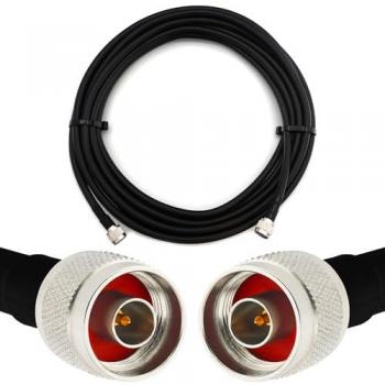 Câble coaxial flexible 2m N mâle à N mâle 50 Ohm