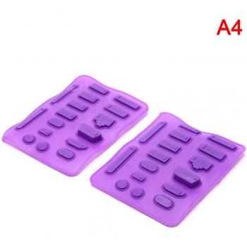 2 Stück Bunte Silikon Abdeckungen für Laptop Ports