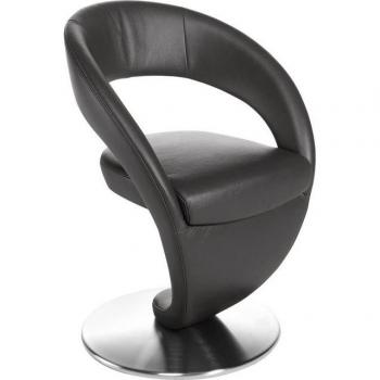 Wave‑Ergonomischer Drehsessel in Leder