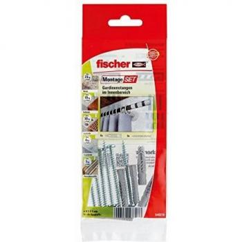 Fischer 540276 Ceiling/Bracket Curtain Rod B, Complete with Fixing Set