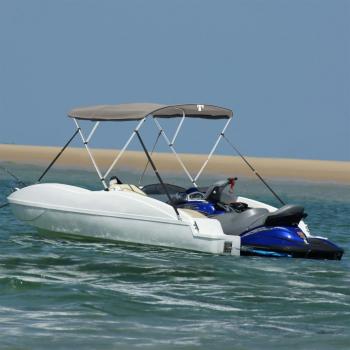 VidaXL Toit Bimini 3 Ribs, Paroi Maille 183×140×137 cm