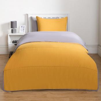SoftLayer 10.5 Tog Coverless Quilted Duvet Set (Grey/Ochre)
