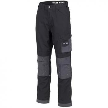 JCB Trade Rip‑Stop Workwear – Grey/Black – Size 32 – D+II-32