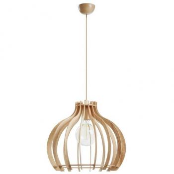 Luminaire Suspendu CUSKA E27 60W Bois de Hêtre