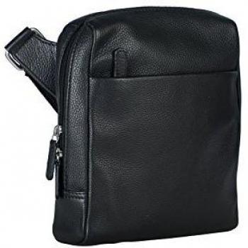 Leonhard Heyden Berlin Small Leather Shoulder Bag Black