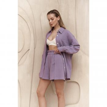 Short Lilas Cosmos – Collection Mousseline