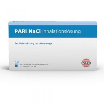 PARI NaCl Inhalationslösung zur Befeuchtung der Atemwege, 10 Ampullen