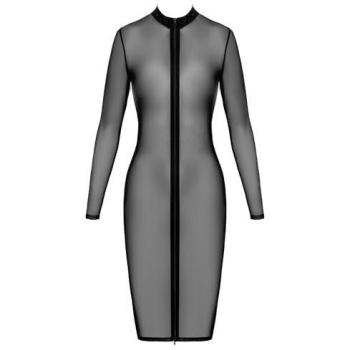 Noir HandMade Robe mi-longue Ecstasy F347 en tulle Noir (avec doublure en satin)