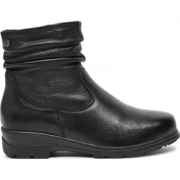 Bottine en cuir noir CAPRICE, talon compensé, pointure 40