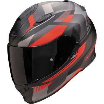 Casque moto intégral Scorpion Exo-491 Abilis Noir Gris Rouge S