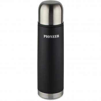 Pioneer Flasks Stainless Steel Metal Vacuum Flask 1000ml 1L Black