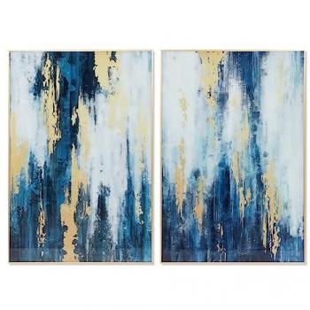 Twin Aluminium Art Panels – 80x120cm, Modern Abstract (DKD)