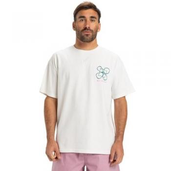 T-shirt Quiksilver Outside Inside blanc