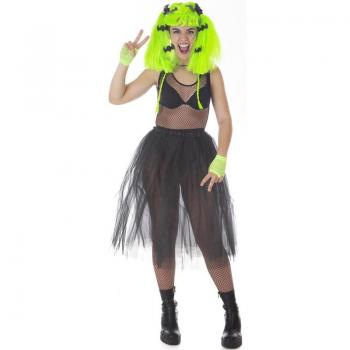 Set de Vampira Verde Molona Adulto: Incluye Tutú y Peluca