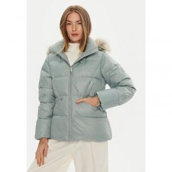 Plumífero elegante de mujer Calvin Klein con capucha de pelo