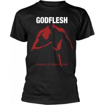 Blouse unisex Godflesh M noir, lit only by fire