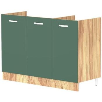 Mobile Verde Cucina con 3 ante in legno