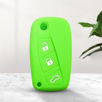 KEYYOU Silicone Rubber 3 Button Key Cover for FIAT Panda Stilo Punto Ducato Doblo Minibus Grande Bravo 500