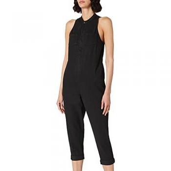 Superdry Weibliches Tencel Slip-Jumpsuit (Schwarz), S