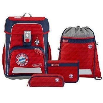 Step by Step Schulranzen-Set Cloud FC Bayern für Jungen und Mädchen ab der 1. Klasse